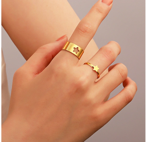 Couple ring set star